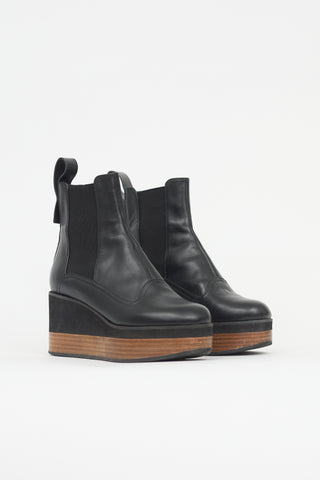 Jil Sander Leather Platform Boot