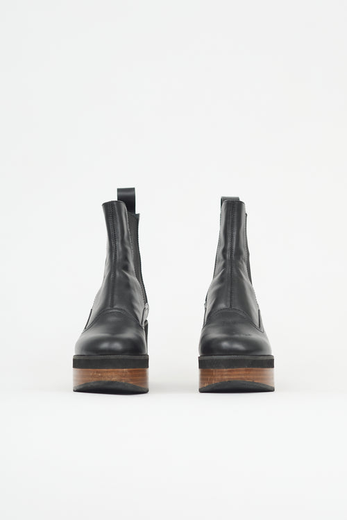 Jil Sander Leather Platform Boot