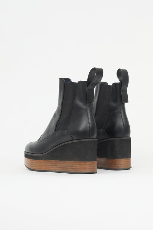 Jil Sander Leather Platform Boot