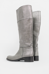 Jil Sander Metallic Leather Knee Boot