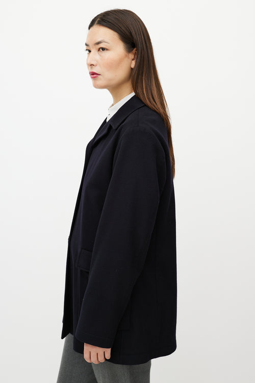 Jil Sander Black Cashmere & Silk Light Jacket