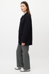 Jil Sander Black Cashmere & Silk Light Jacket