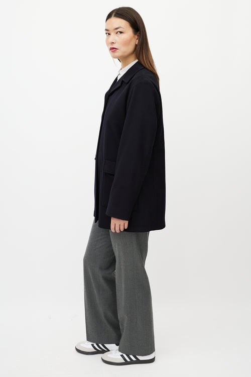 Jil Sander Black Cashmere & Silk Light Jacket