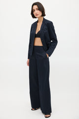 Jil Sander Navy Cotton Suit