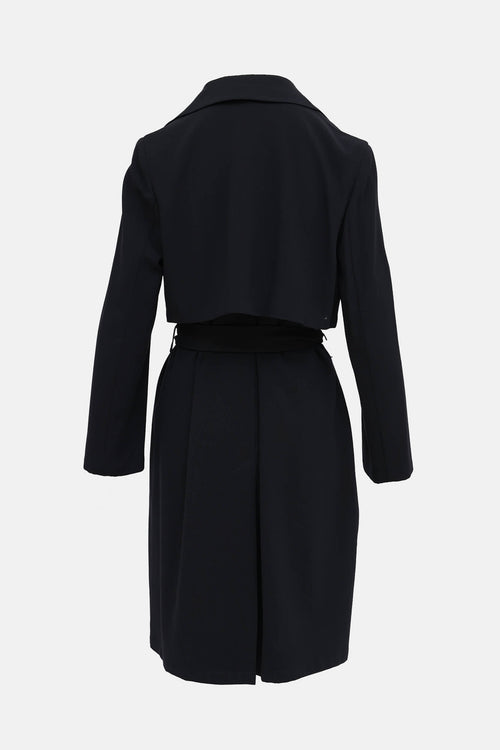 Jil Sander Lightweight Wool Belted Coat