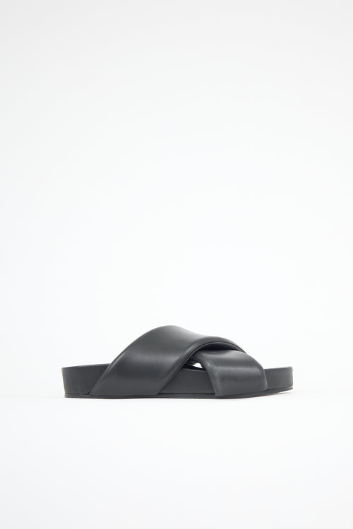 Jil Sander Padded Leather Sandal