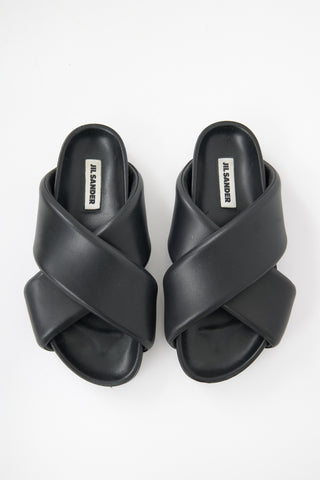 Jil Sander Padded Leather Sandal