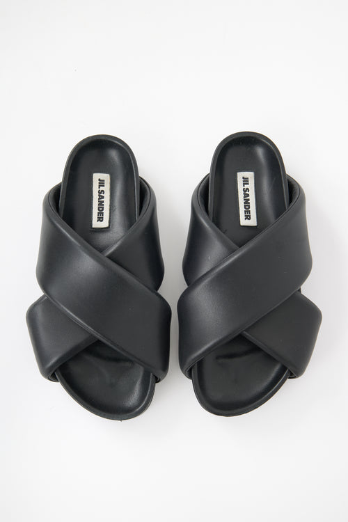 Jil Sander Padded Leather Sandal