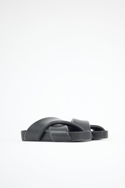 Jil Sander Padded Leather Sandal