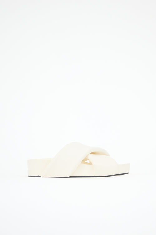 Jil Sander Padded Leather Sandal