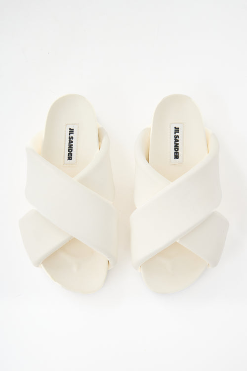Jil Sander Padded Leather Sandal