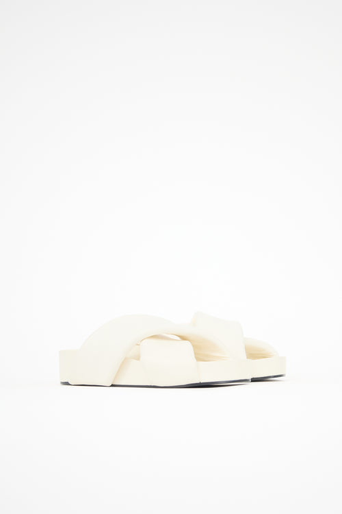 Jil Sander Padded Leather Sandal