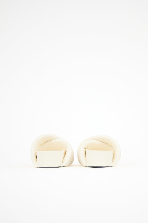 Jil Sander Padded Leather Sandal