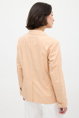 Jil Sander Pink Cotton Three Pocket Blazer