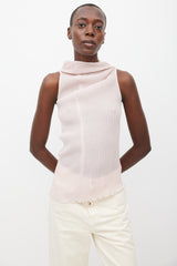 Jil-Sander-Pink-Sheer-Pleated-
