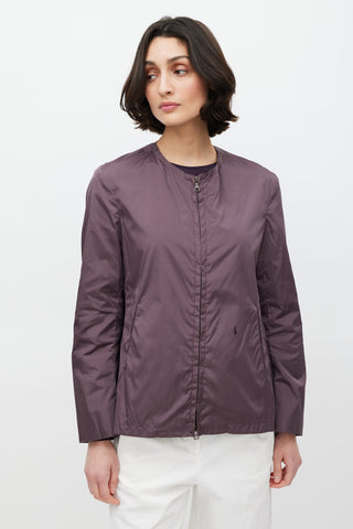 Jil Sander Purple Nylon Jacket