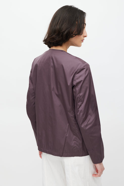 Jil Sander Purple Nylon Jacket