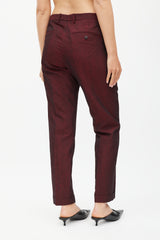 Jil Sander Red Linen & Mohair Suit
