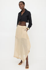 Jil Sander Sheer Asymmetrical Skirt