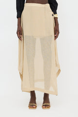 Jil Sander Sheer Asymmetrical Skirt