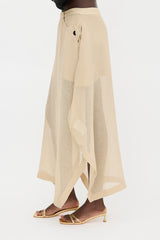Jil Sander Sheer Asymmetrical Skirt