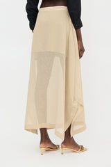 Jil Sander Sheer Asymmetrical Skirt