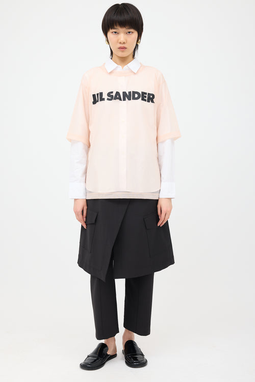 Jil Sander Sheer Logo T-Shirt