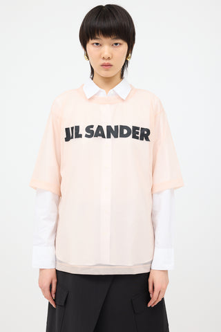Jil Sander Sheer Logo T-Shirt