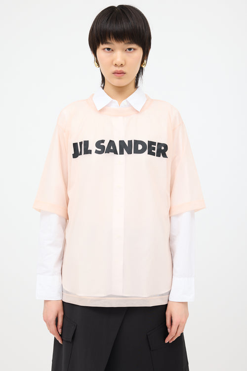 Jil Sander Sheer Logo T-Shirt