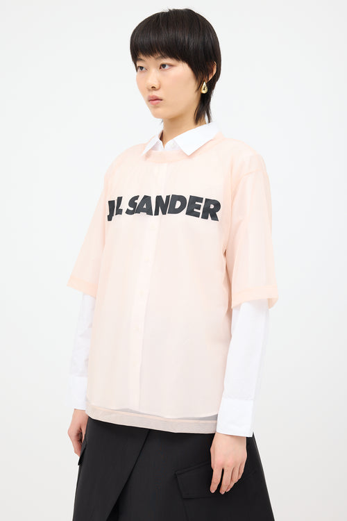 Jil Sander Sheer Logo T-Shirt