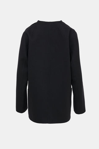 Jil Sander Single Button Collarless Jacket