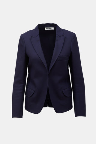 Jil Sander Twill Open Blazer