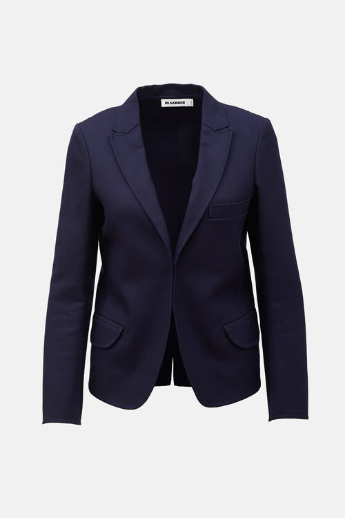 Jil Sander Twill Open Blazer