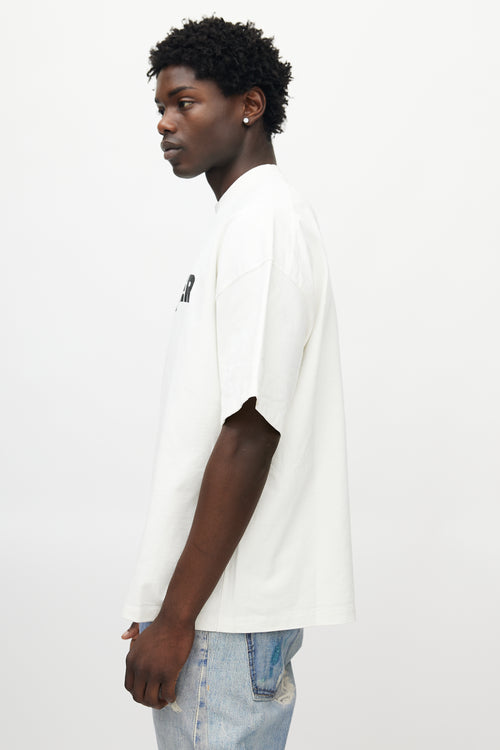 Jil Sander White & Black Logo T-Shirt
