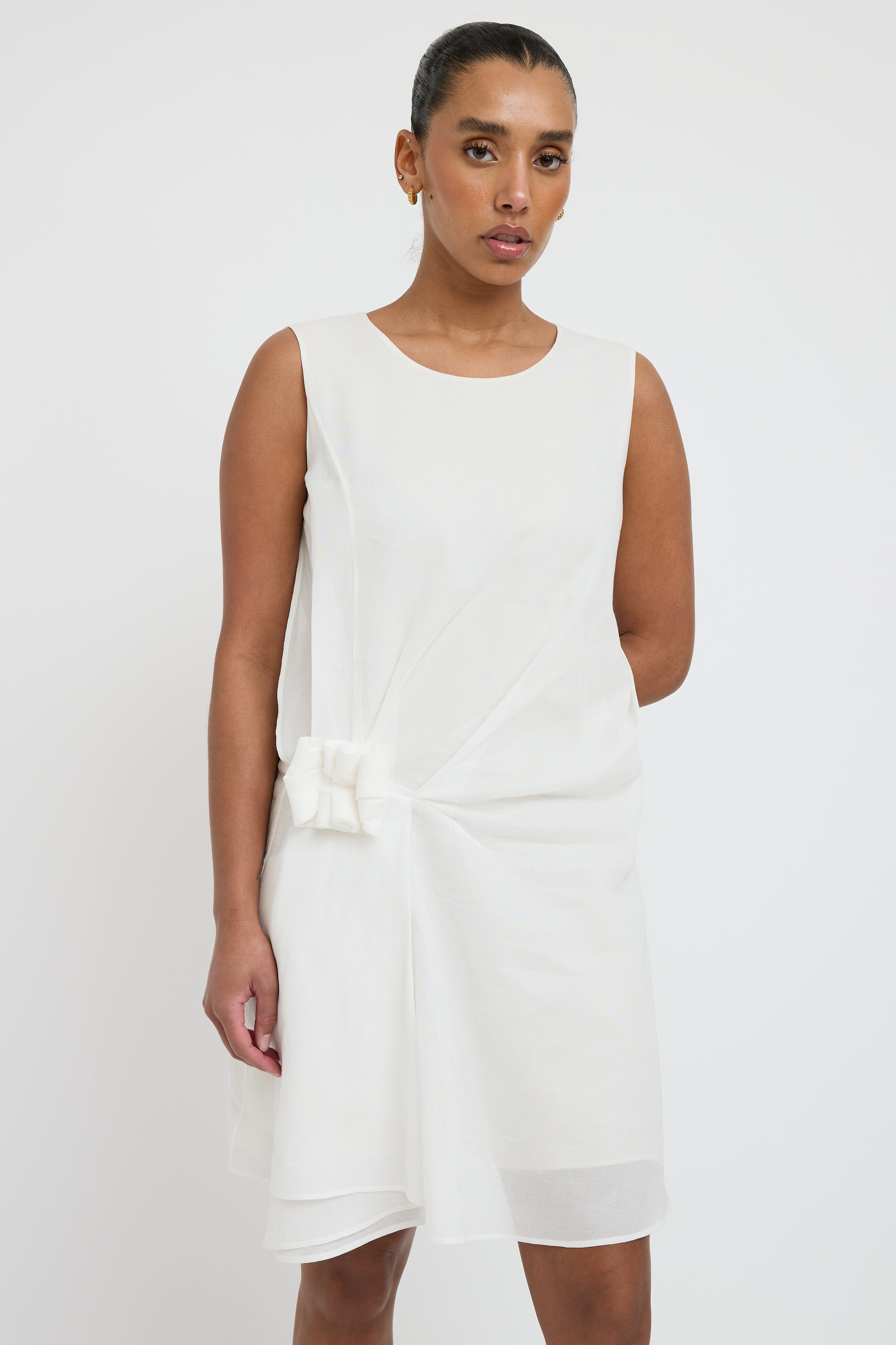 Jil Sander // Pleated Overlay Dress – VSP Consignment Jil Sander // Pleated Overlay Dress – VSP Consignment