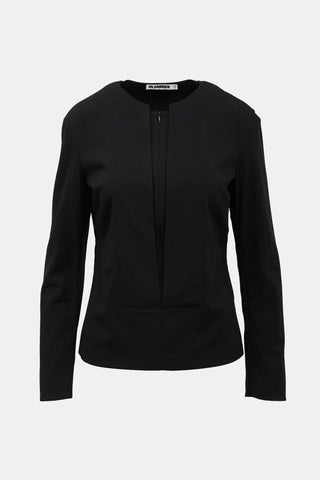 Jil Sander Wool Crepe Layered Top