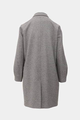 Jil Sander Wool Single Breasted Coat