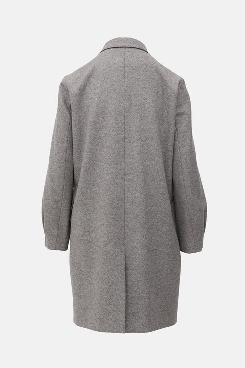 Jil Sander Wool Single Breasted Coat