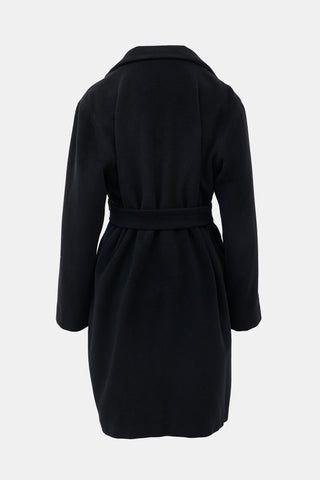 Jil Sander Wool & Angora Belted Coat