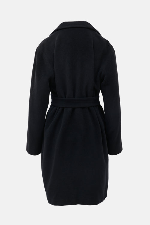 Jil Sander Wool & Angora Belted Coat