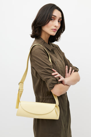 Jil Sander Yellow Leather Cannolo Bag