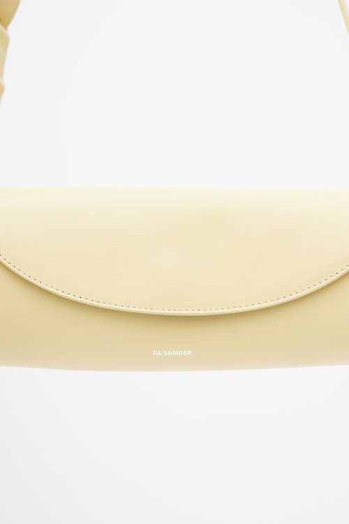 Jil Sander Yellow Leather Cannolo Bag