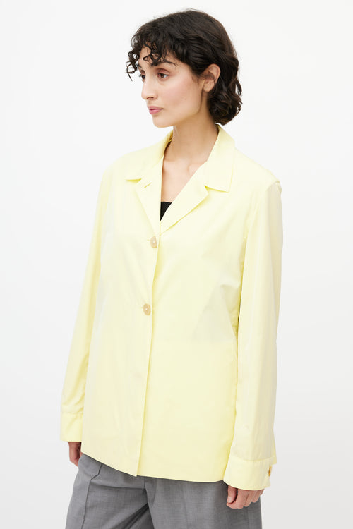 Jil Sander Yellow Nylon Jacket