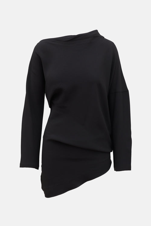 Jil Sander Asymmetrical Draped Dress