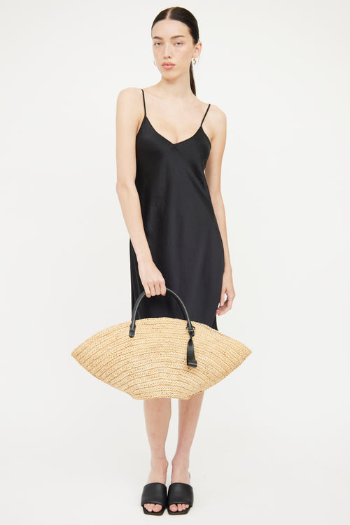 Jil Sander Raffia Sombrero Bag