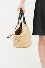 Jil Sander Raffia Sombrero Bag