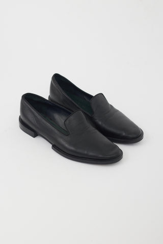 Jil Sander Black Leather Loafer