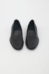 Jil Sander Black Leather Loafer
