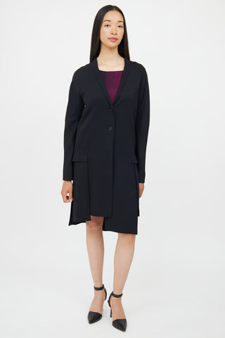 Jil Sander Black Buttton Up Blazer