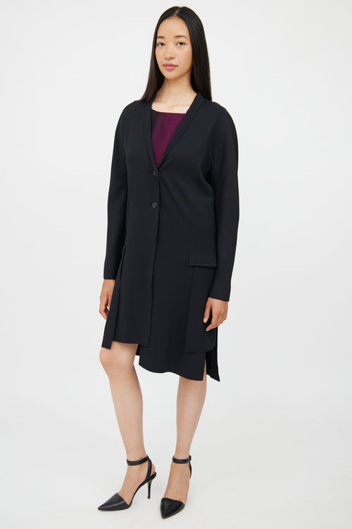 Jil Sander Black Buttton Up Blazer